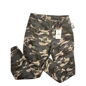 Jag Jeans Mid Rise Skinny Camo Jegging Womens Size 4 Camouflage Zipper Cuffs
